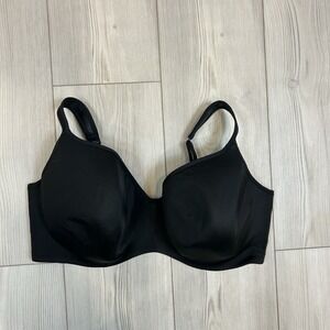 Cacique Size 44DDD Black Lightly Lined Balconette Bra Underwire